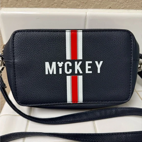 Disney Mickey Navy Mini Bag with Red Stripe - Picture 3 of 9
